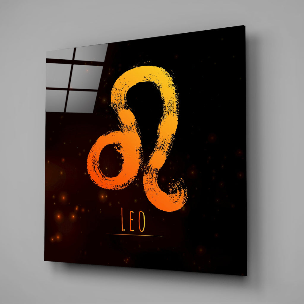 Horoscopes - Leo Glass Wall Art - New Age Realms