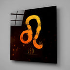 Horoscopes - Leo Glass Wall Art - New Age Realms