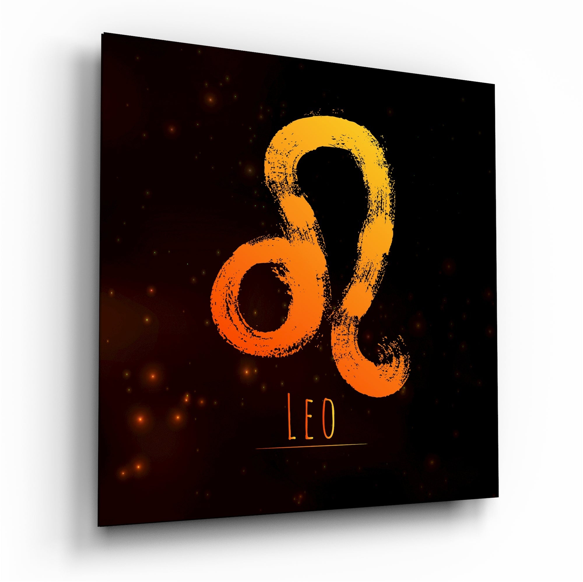Horoscopes - Leo Glass Wall Art - New Age Realms