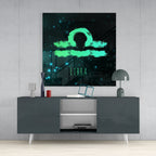 Horoscopes - Libra Glass Wall Art - New Age Realms