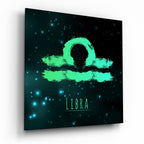 Horoscopes - Libra Glass Wall Art - New Age Realms