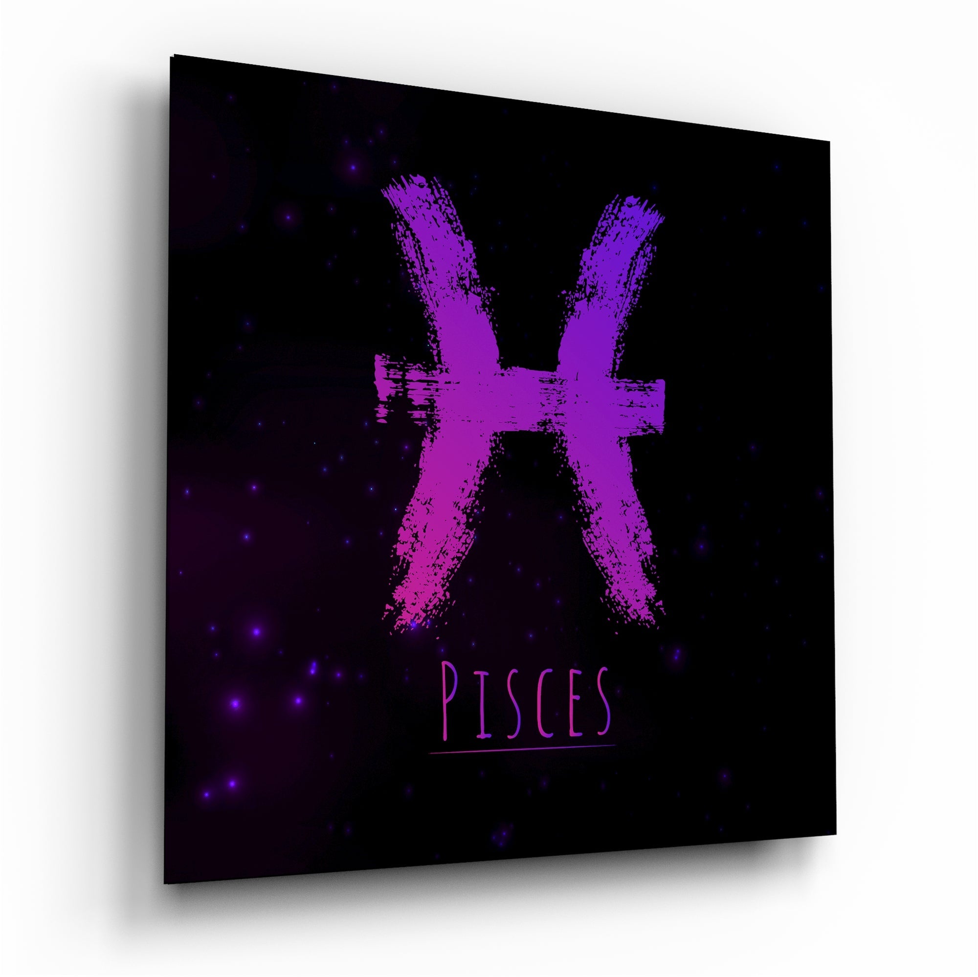 Horoscopes - Pisces Glass Wall Art - New Age Realms