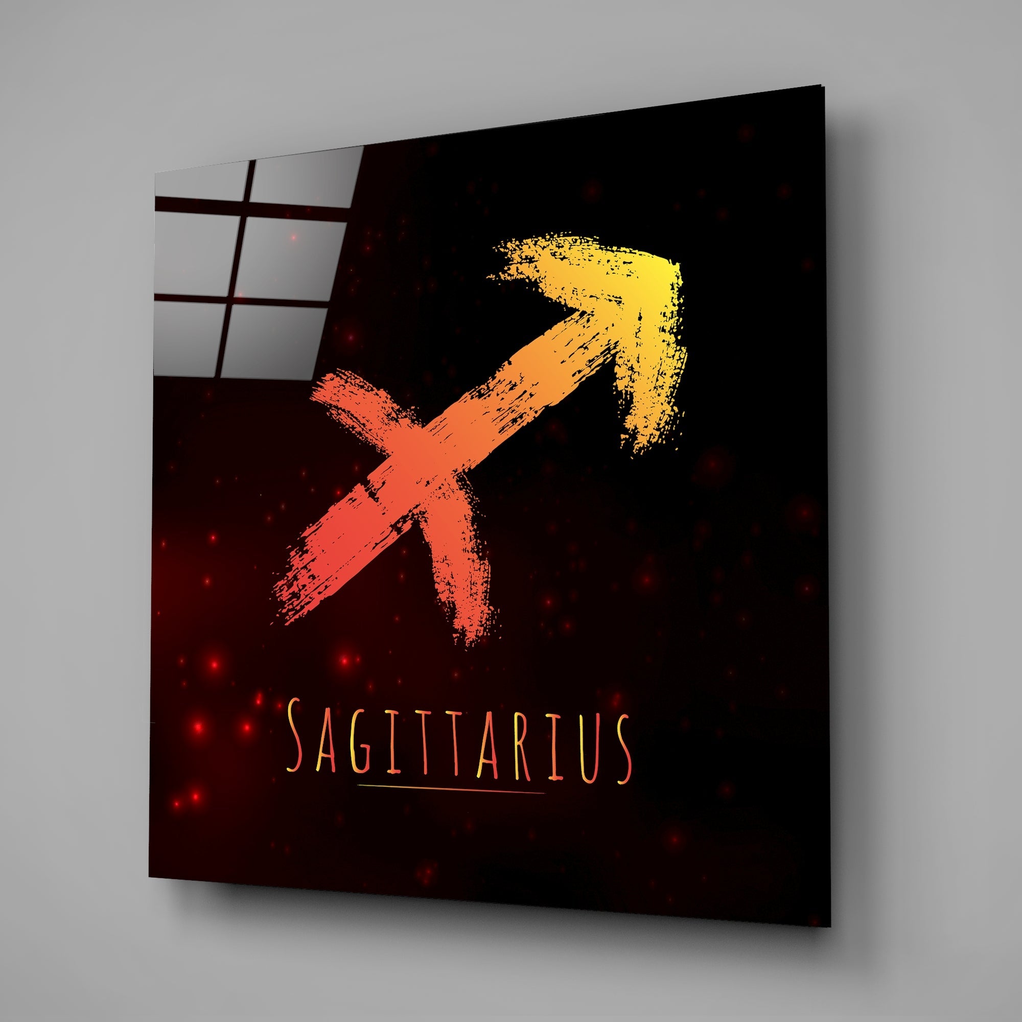 Horoscopes - Sagittarius Glass Wall Art - New Age Realms