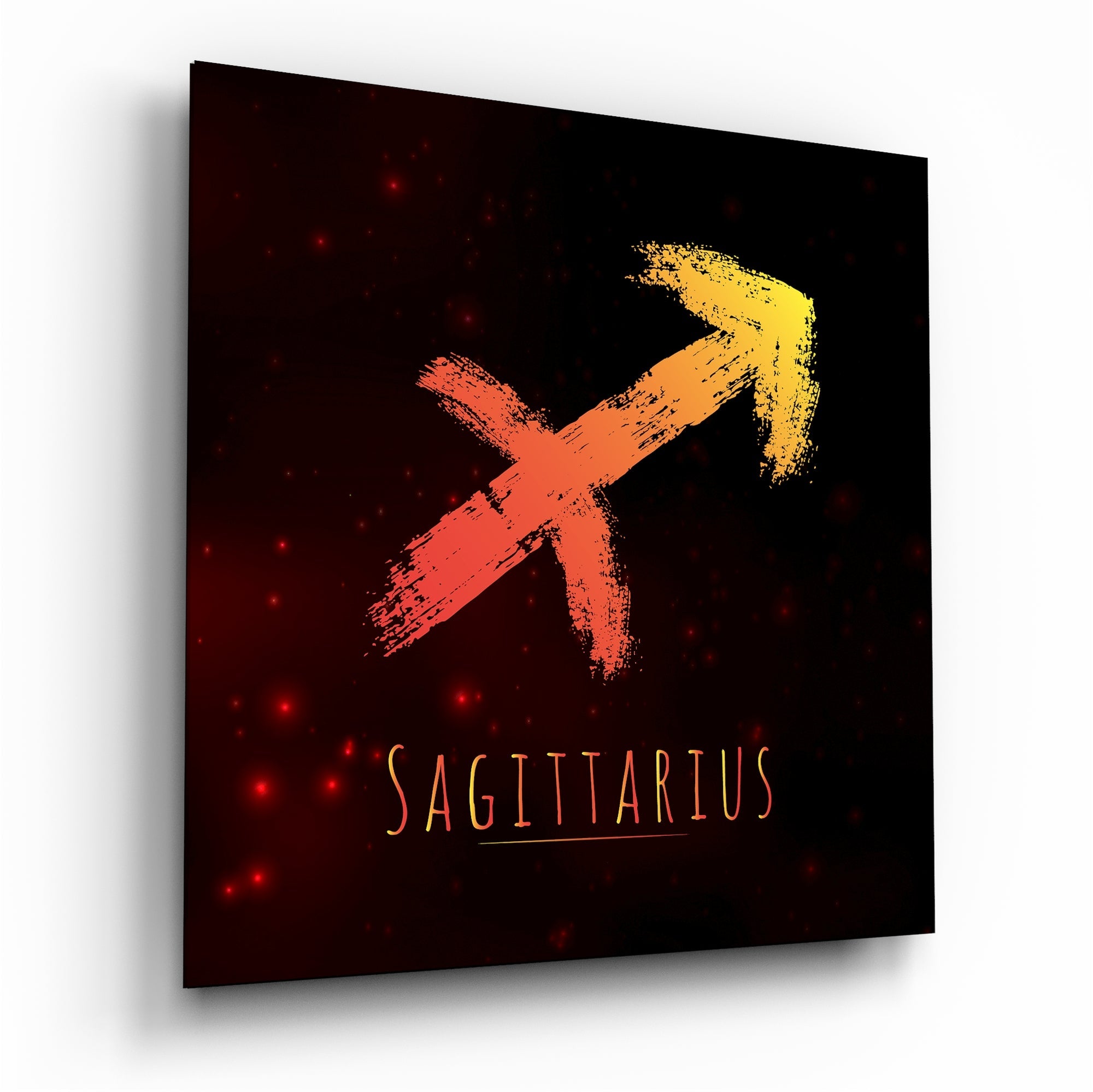 Horoscopes - Sagittarius Glass Wall Art - New Age Realms