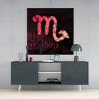 Horoscopes - Scorpio Glass Wall Art - New Age Realms