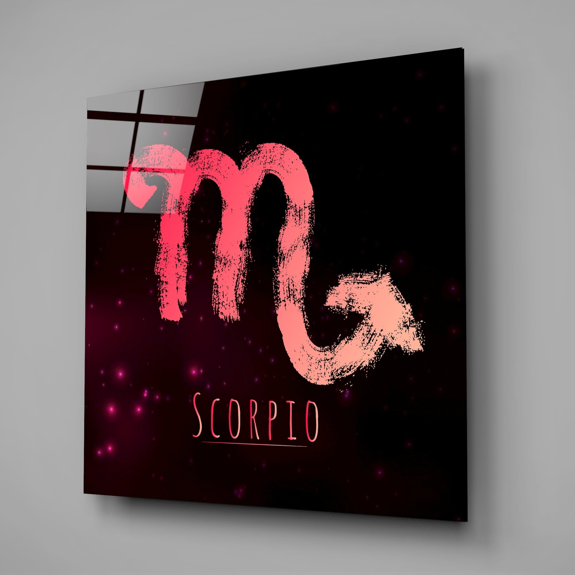 Horoscopes - Scorpio Glass Wall Art - New Age Realms