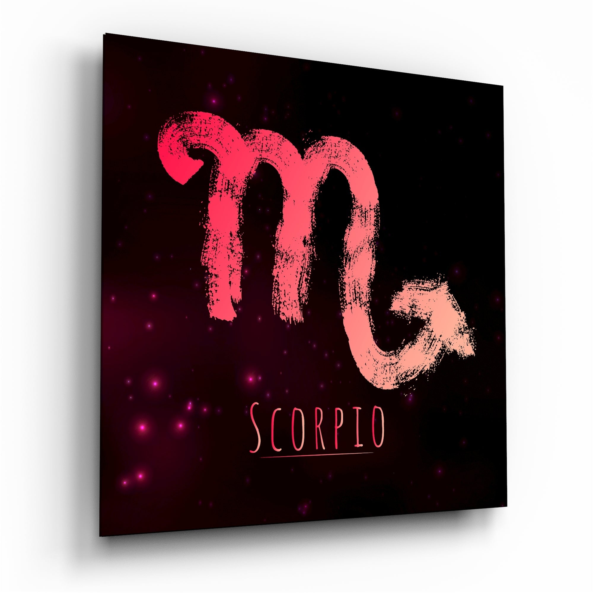 Horoscopes - Scorpio Glass Wall Art - New Age Realms