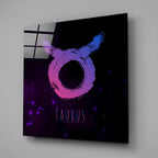 Horoscopes - Taurus Glass Wall Art - New Age Realms