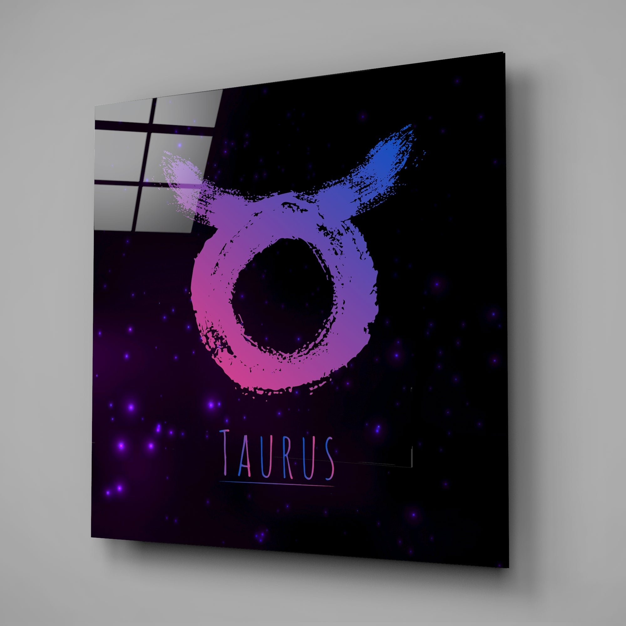 Horoscopes - Taurus Glass Wall Art - New Age Realms