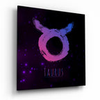 Horoscopes - Taurus Glass Wall Art - New Age Realms