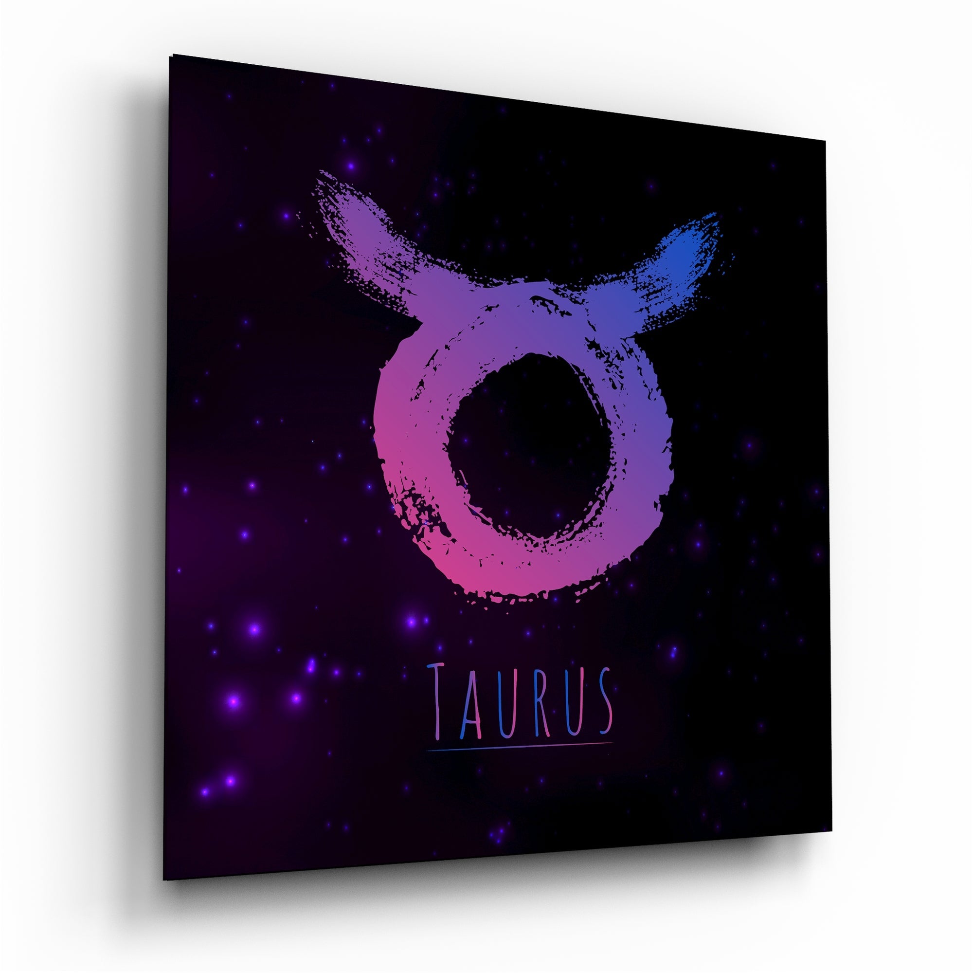 Horoscopes - Taurus Glass Wall Art - New Age Realms