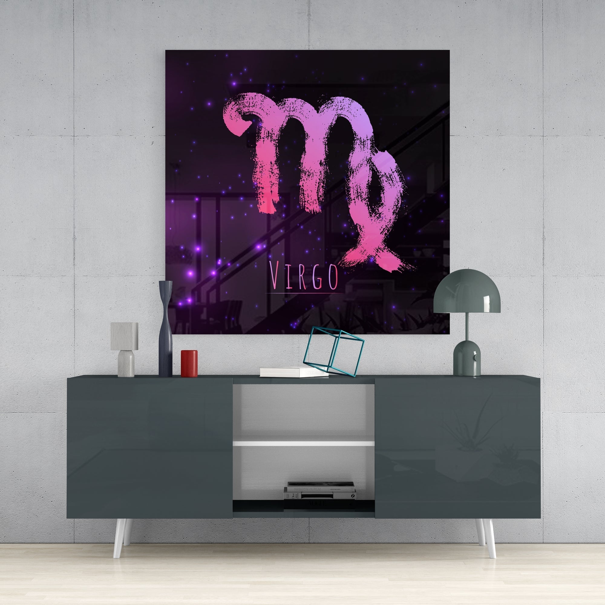 Horoscopes - Virgo Glass Wall Art - New Age Realms