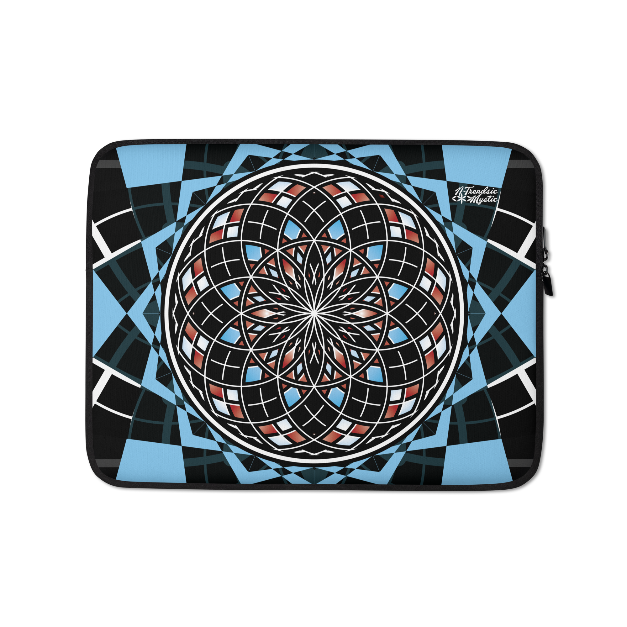 Quantum Bloom Laptop Sleeve | Mystic Sacred Geometry Design
