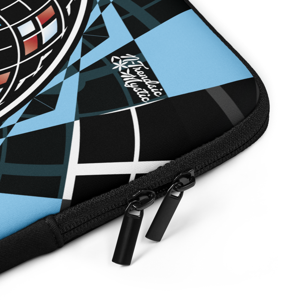 Quantum Bloom Laptop Sleeve | Mystic Sacred Geometry Design - New Age Realms