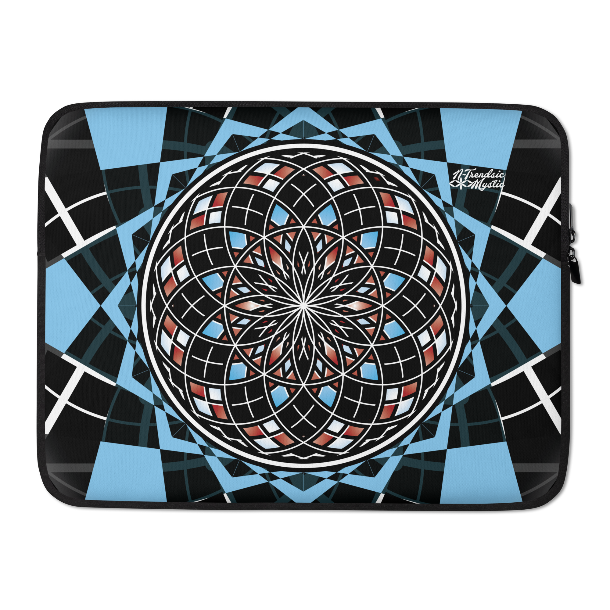 Quantum Bloom Laptop Sleeve | Mystic Sacred Geometry Design