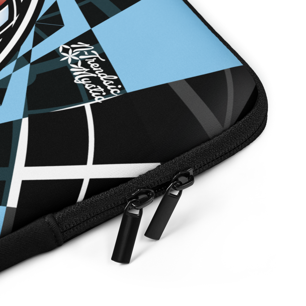 Quantum Bloom Laptop Sleeve | Mystic Sacred Geometry Design - New Age Realms