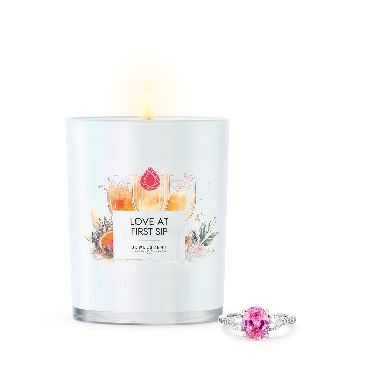 Love At First Sip 10oz Mystery Jewelry Candle - New Age Realms
