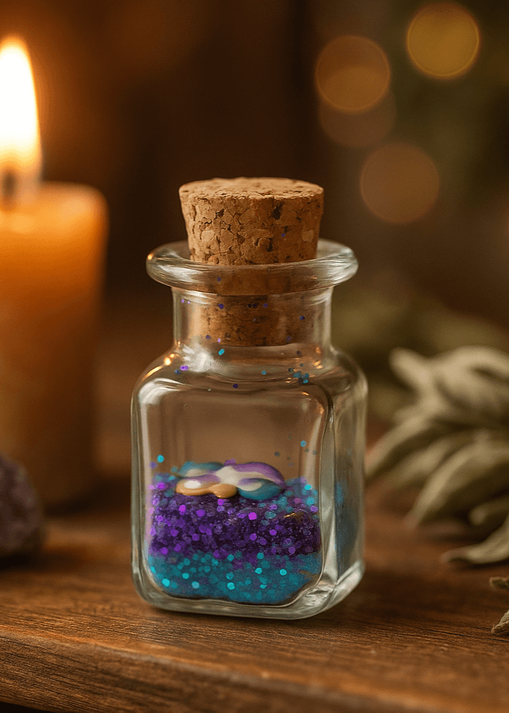 Mini Glitter Potion Ritual Jar - New Age Realms