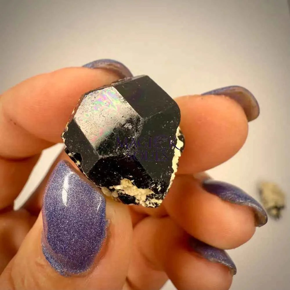 Natural Black Schorl Tourmaline & Smoky Quartz – Namibia
