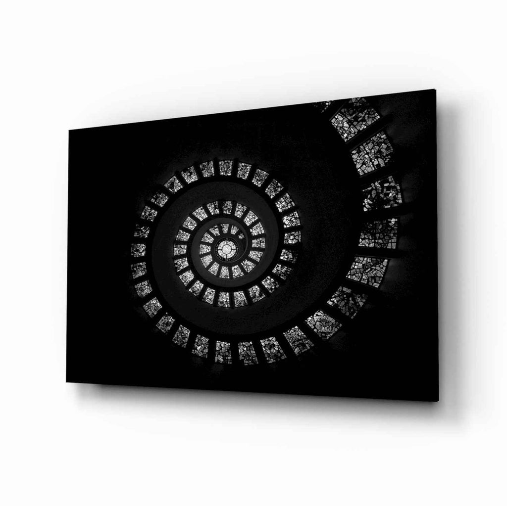 Spiral Stairs Glass Wall Art - New Age Realms