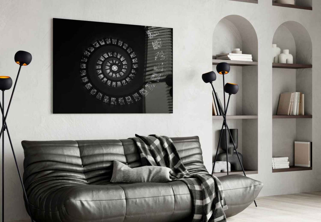 Spiral Stairs Glass Wall Art - New Age Realms