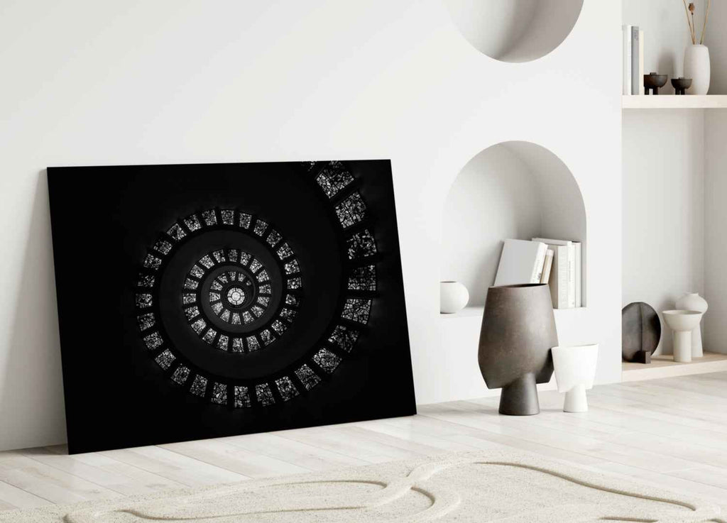 Spiral Stairs Glass Wall Art - New Age Realms