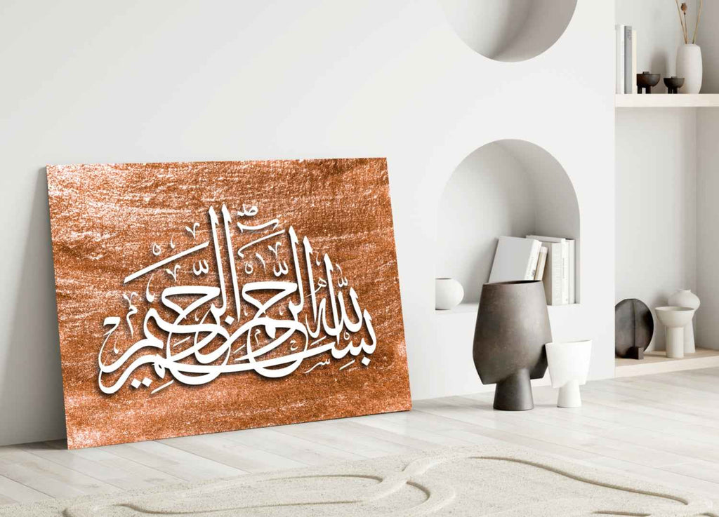 Calligraphy Glass Wall Art - New Age Realms
