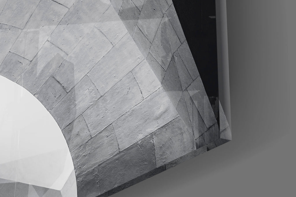Architectural Geometric Shapes Glass Wall Art - New Age Realms