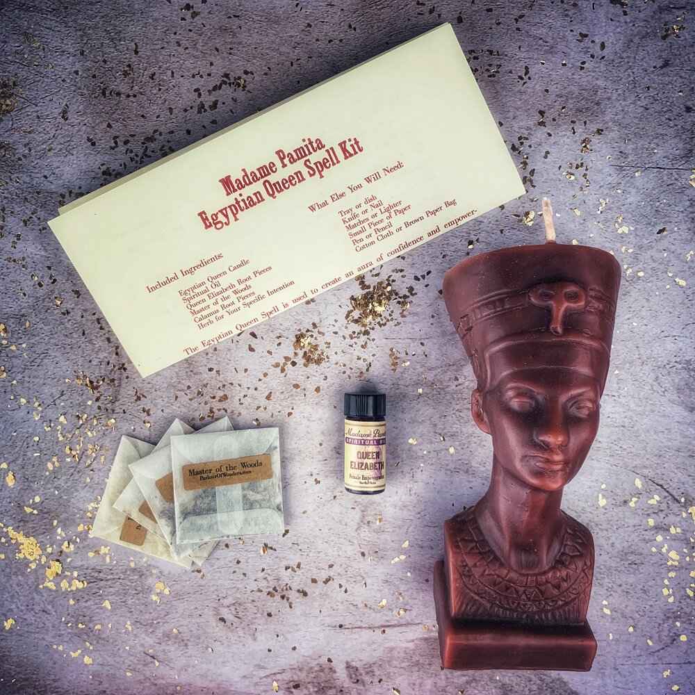 Egyptian Queen Candle Spell Kit - Power, Beauty & Magnetism Magic