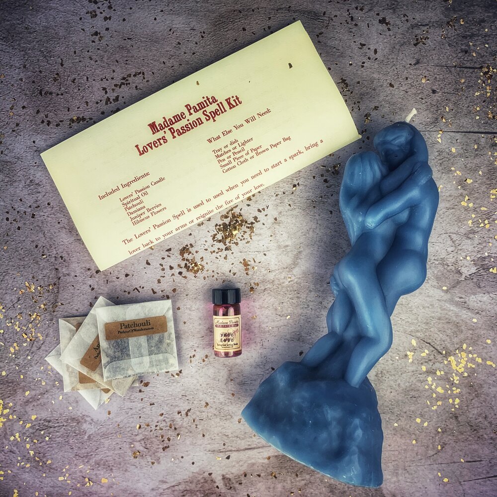 Lovers Passion Candle Spell Kit - Ignite Romance & Desire - New Age Realms