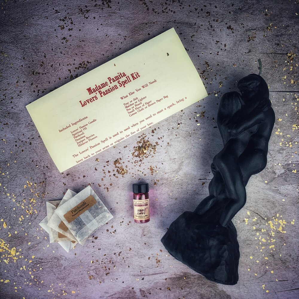 Lovers Passion Candle Spell Kit - Ignite Romance & Desire - New Age Realms