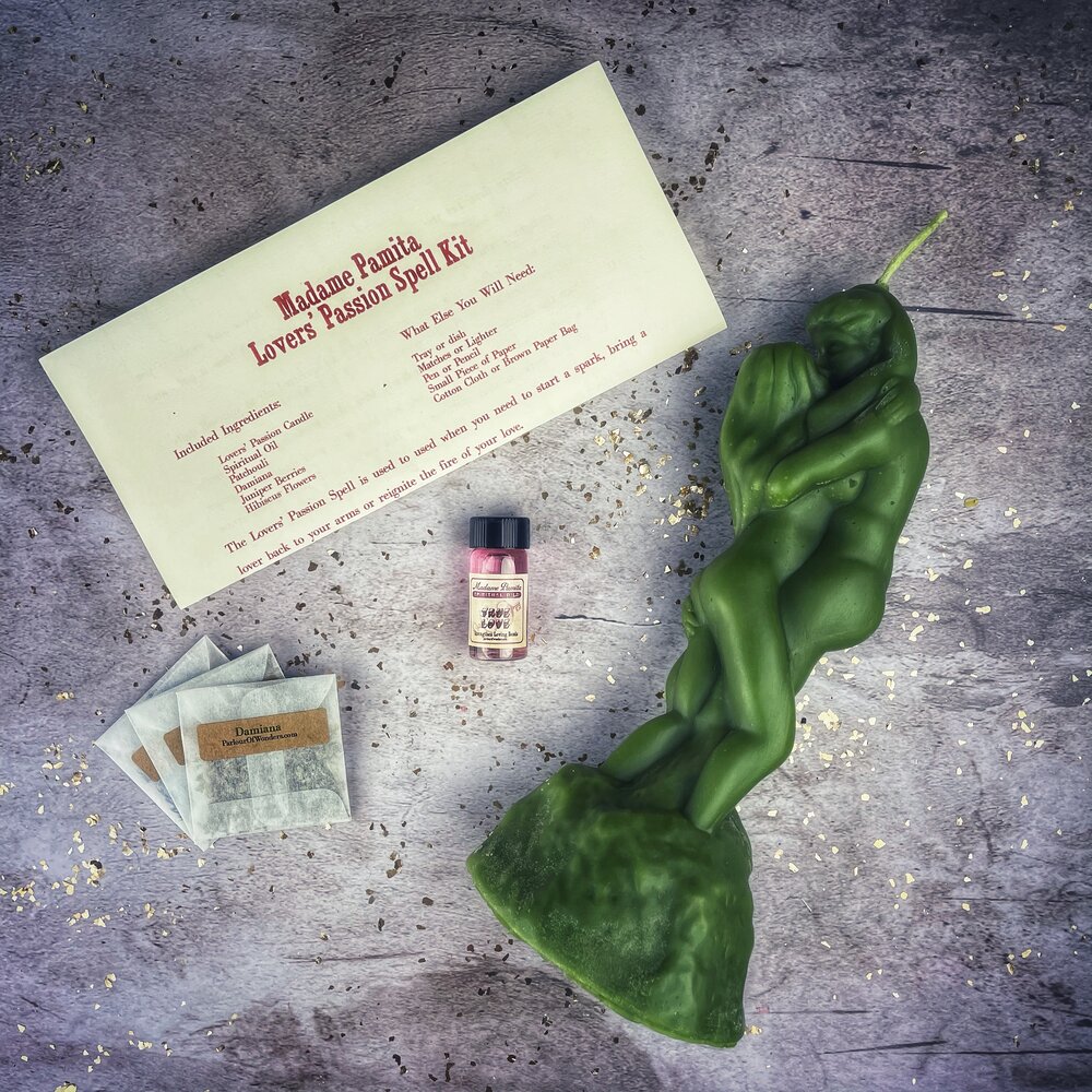 Lovers Passion Candle Spell Kit - Ignite Romance & Desire - New Age Realms