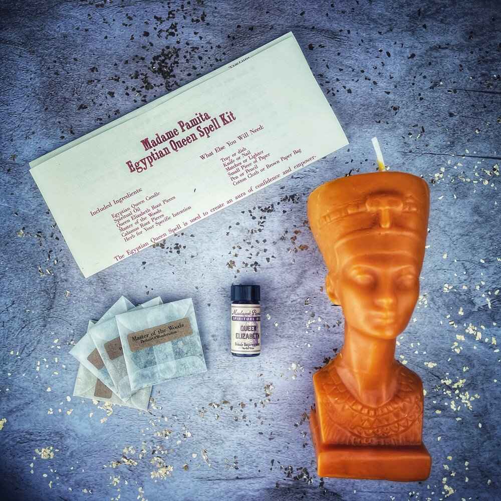 Egyptian Queen Candle Spell Kit - Power, Beauty & Magnetism Magic