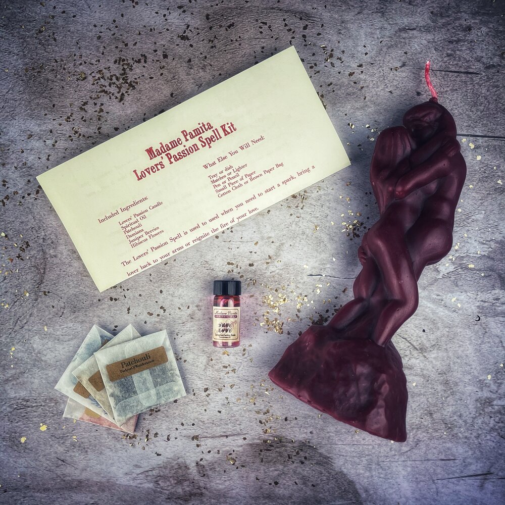 Lovers Passion Candle Spell Kit - Ignite Romance & Desire - New Age Realms