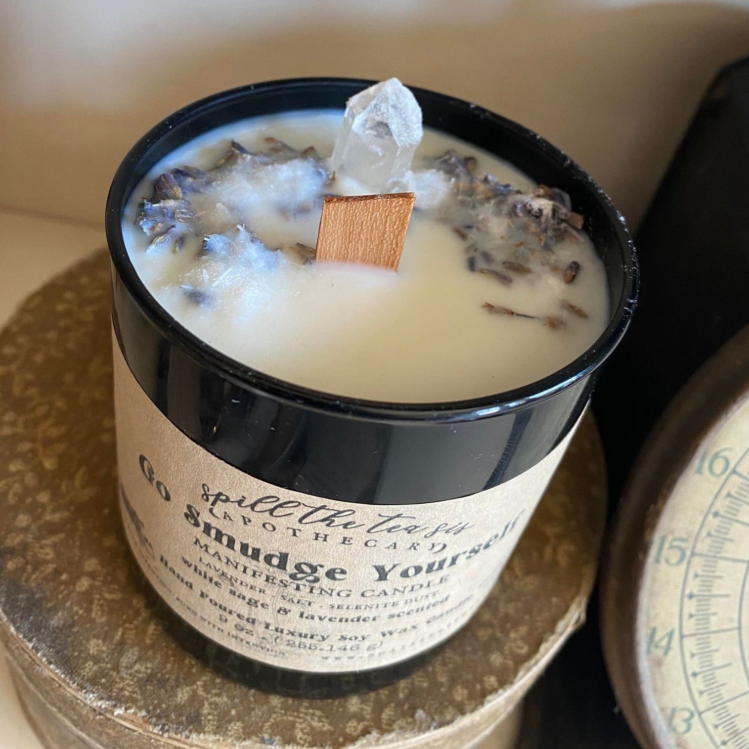 Go Smudge Yourself Intention Candle | Cleansing, Clearing & Protection - New Age Realms