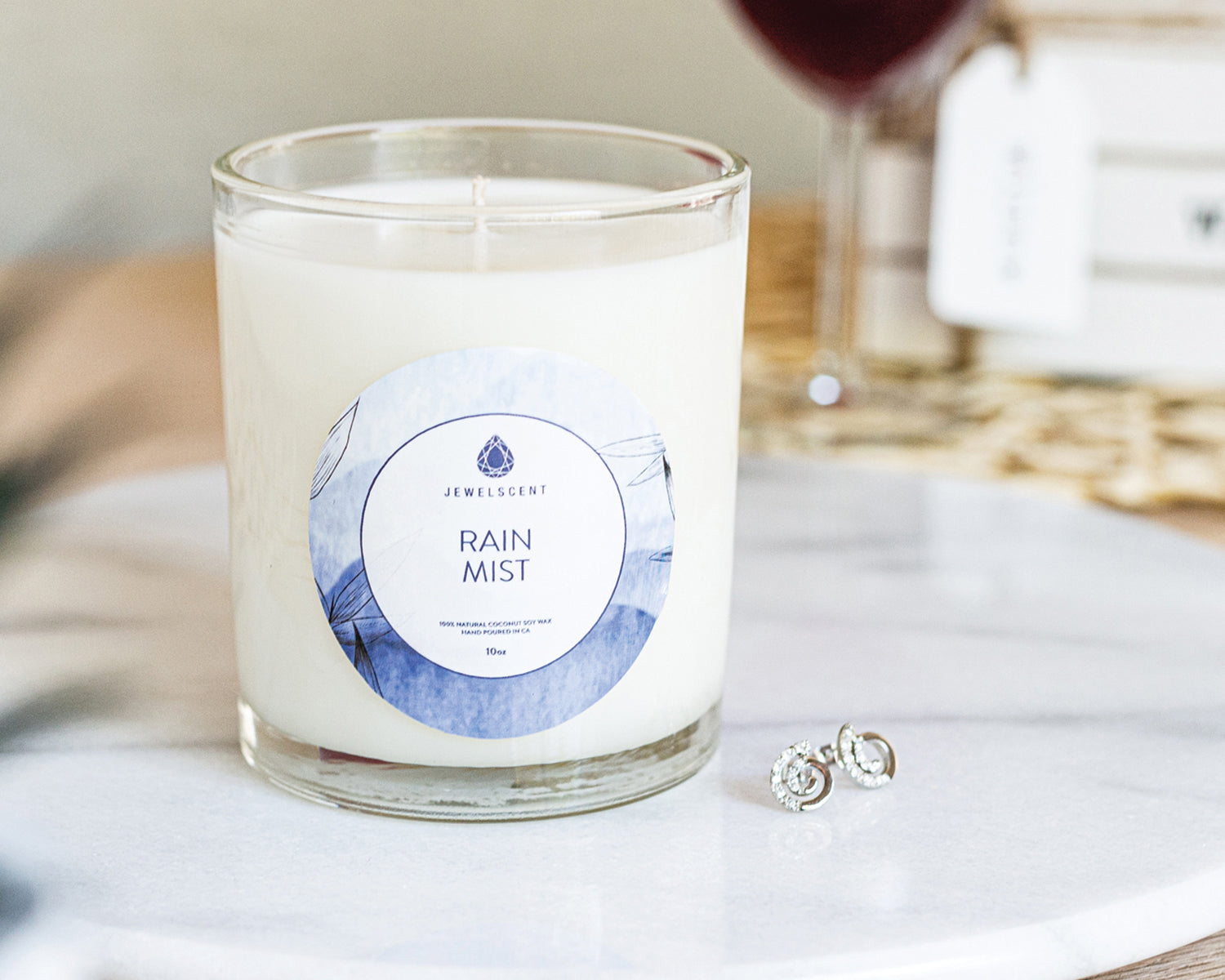Rain Mist 10oz Mystery Jewelry Candle - New Age Realms