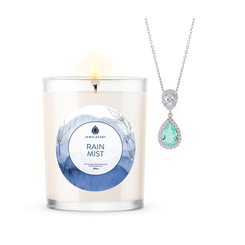 Rain Mist 10oz Mystery Jewelry Candle - New Age Realms