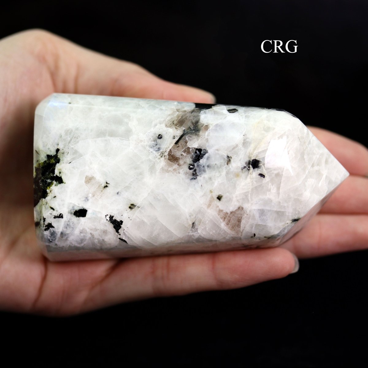 Rainbow Moonstone Full Polished Points (1 Kilogram) Size 1.5 to 3 Inches Crystal Gemstone Towers - New Age Realms