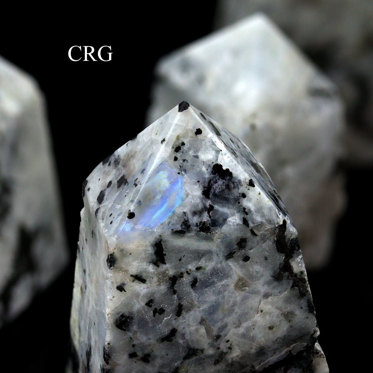 Rainbow Moonstone Top Polished Points (1 Kilogram) Size 1.5 to 2.5 Inches Crystal Gemstone Towers - New Age Realms