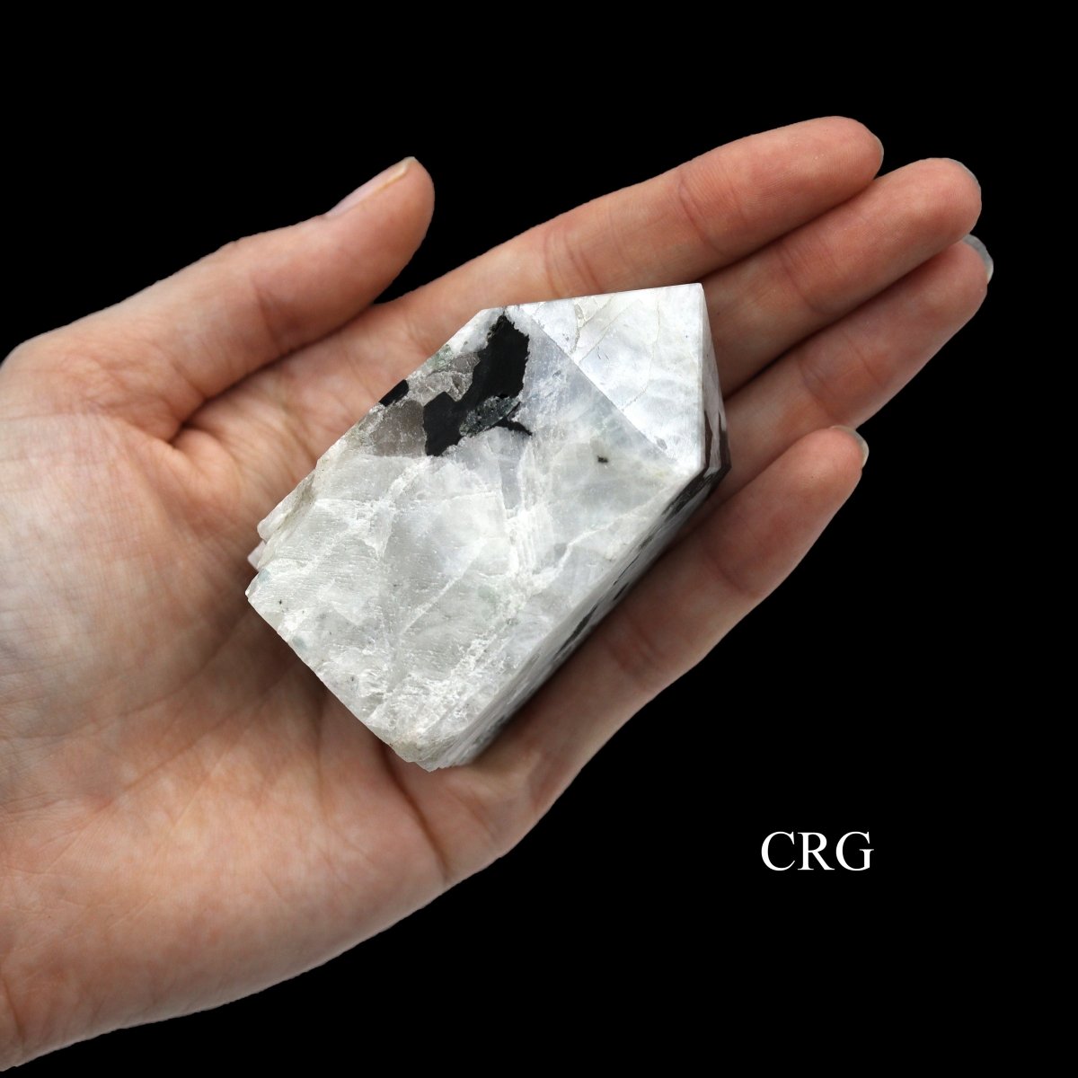 Rainbow Moonstone Top Polished Points (1 Kilogram) Size 1.5 to 2.5 Inches Crystal Gemstone Towers - New Age Realms
