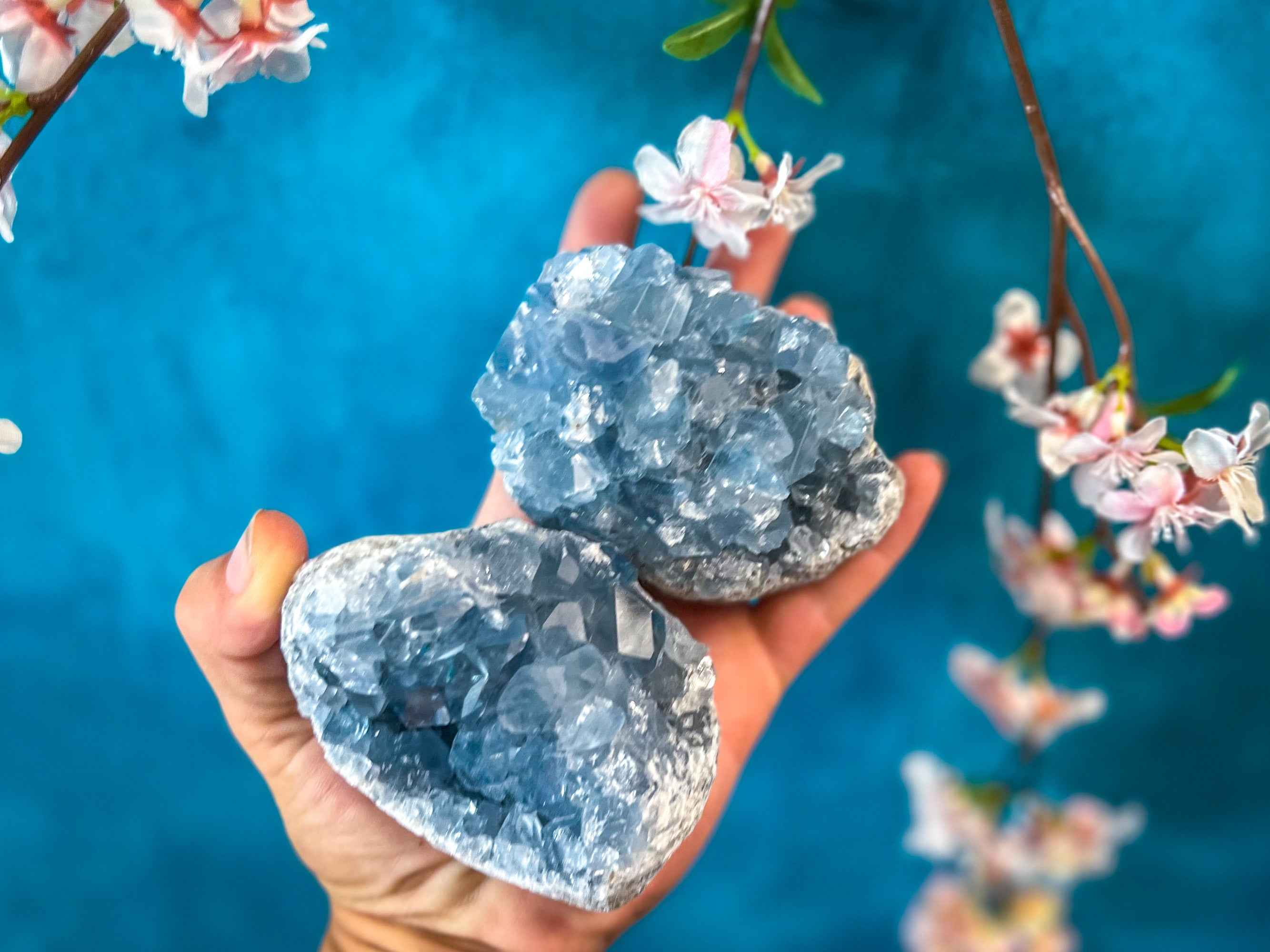 Large Ethically Sourced CELESTITE Clusters