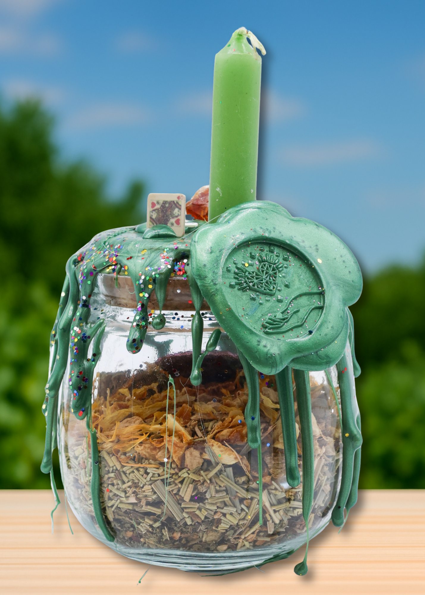 Rich AF Money Drawing Spell Jar - Large - New Age Realms