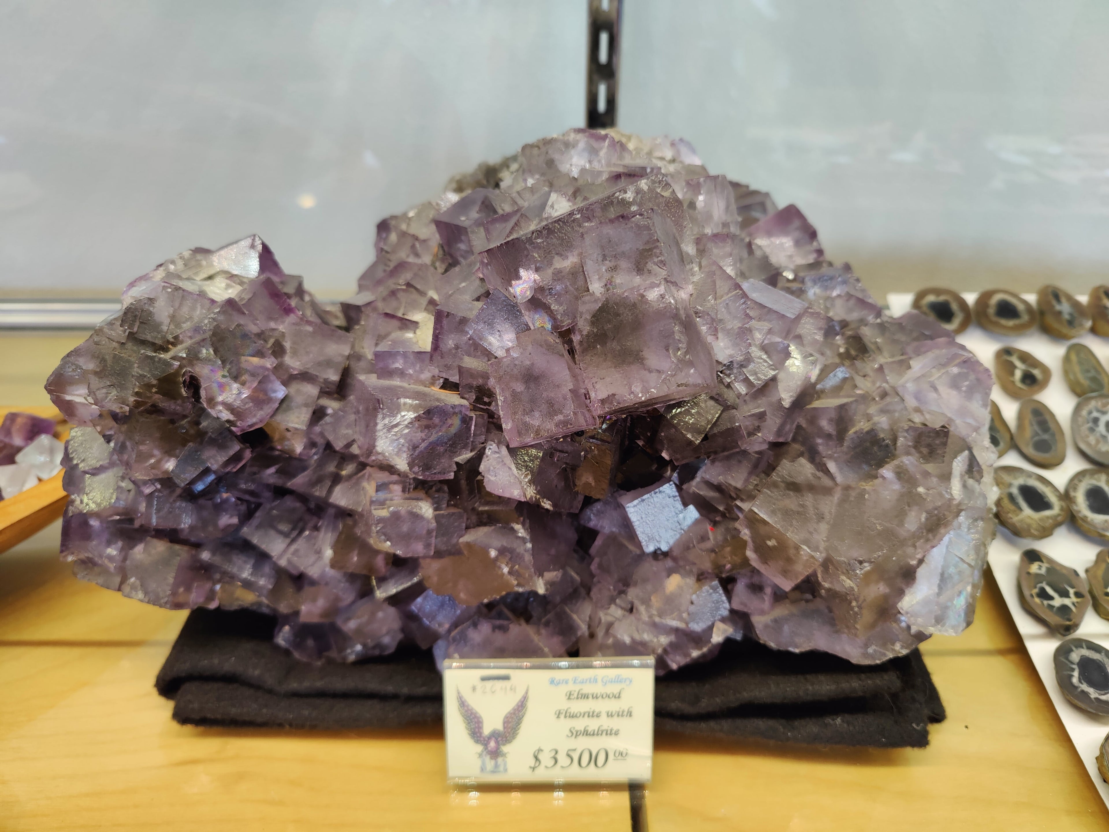 Purple Elmwood Cubic Fluorite Cluster 20.4kg - New Age Realms