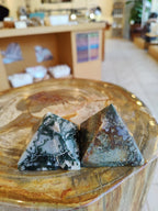 Moss Agate Pyramid India - New Age Realms