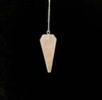 Rose Quartz Pendulum 6 sided point 1.5" - New Age Realms