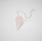 Rose Quartz Pendulum 6 sided point 1.5" - New Age Realms