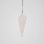 Rose Quartz Pendulum 6 sided point 1.5" - New Age Realms