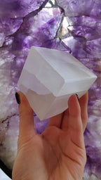 Selenite Standing Cube 5cm - New Age Realms