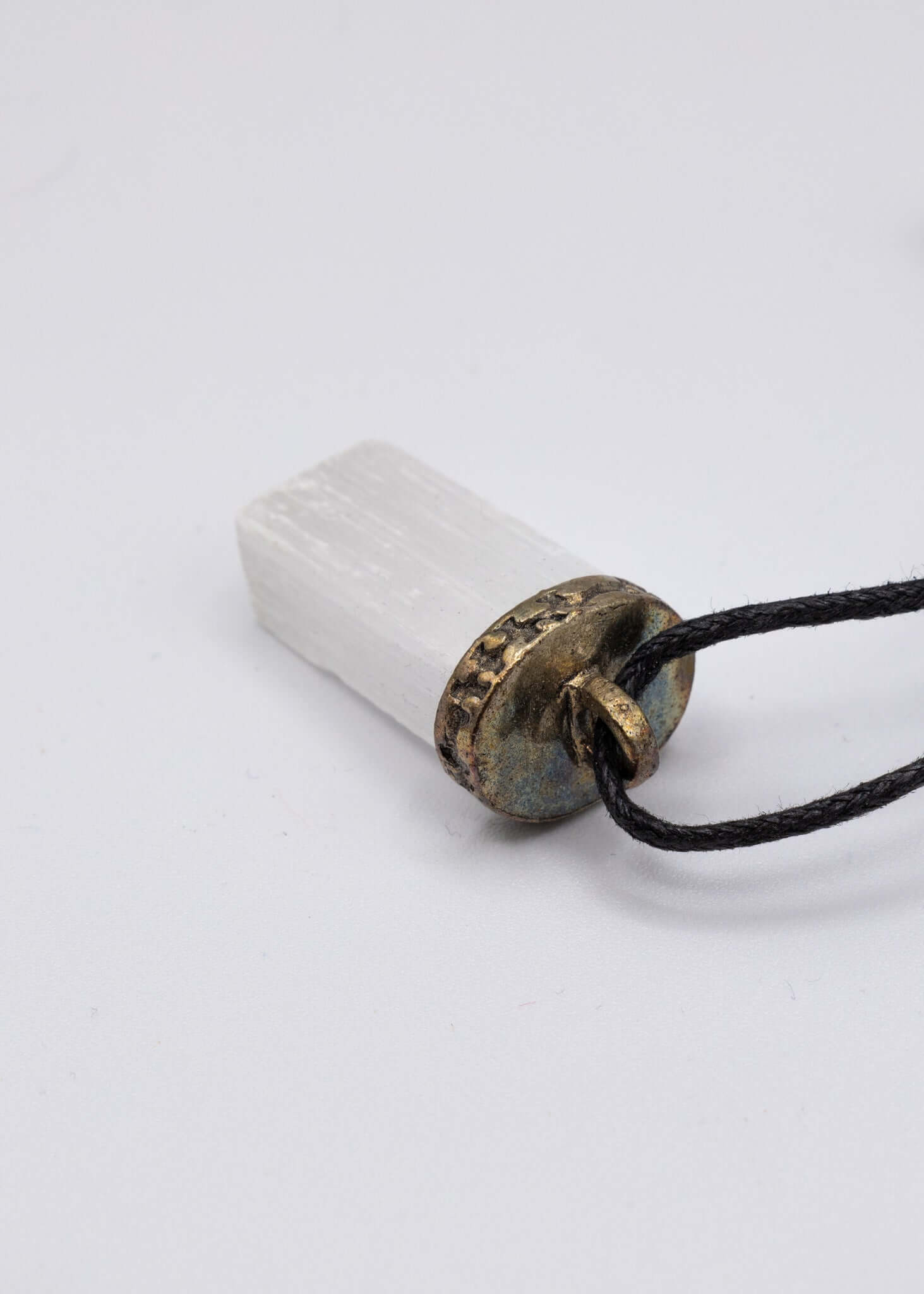 Selenite Crystal Necklace - New Age Realms