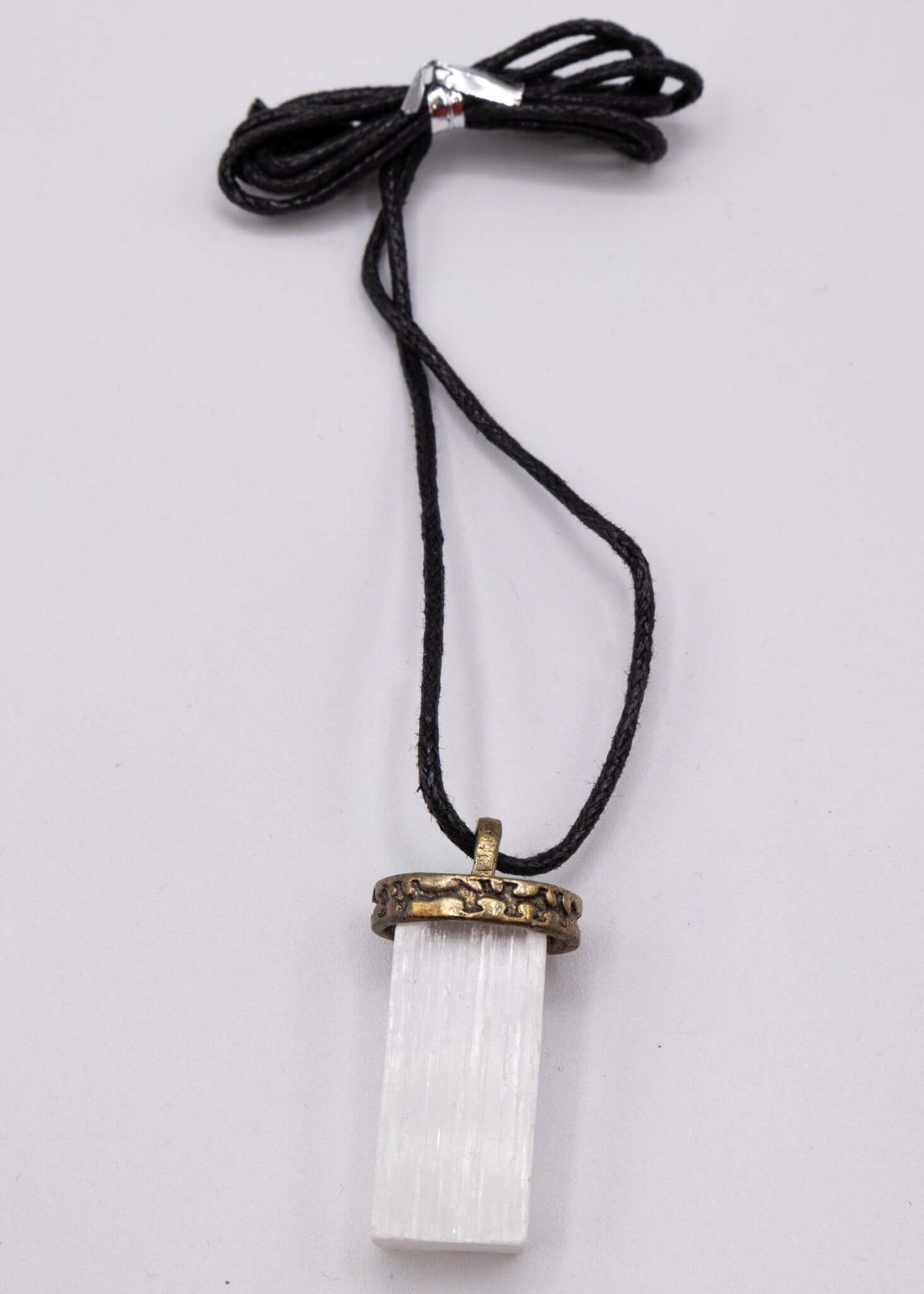 Selenite Crystal Necklace - New Age Realms